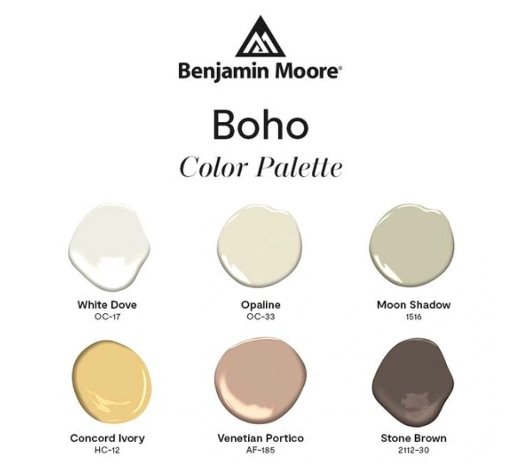 A bunch of different paint colors that are in a color palette.