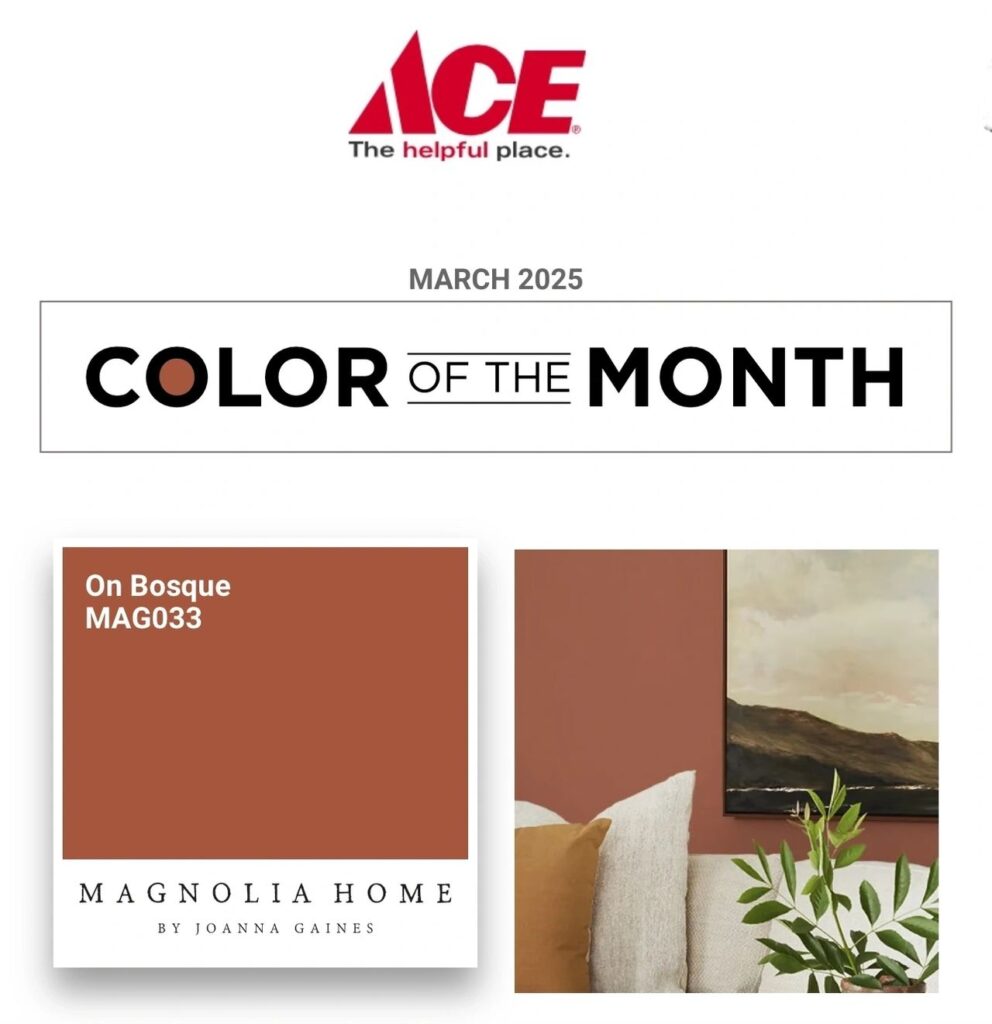 Ace Hardware March 2025 Color of the Month. March 2025 Color of the Month.