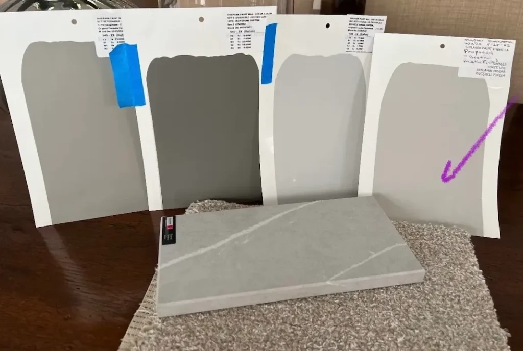 Using Draw Downs to Pick Color.