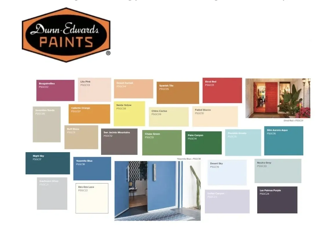 Palm Springs Inspired Paint Colors.