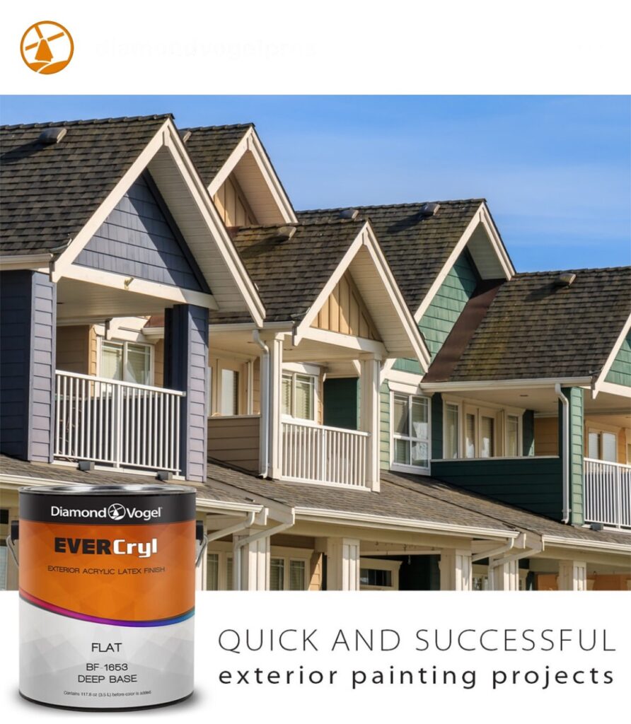 Diamond Vogel EVERCryl Exterior Paint. 