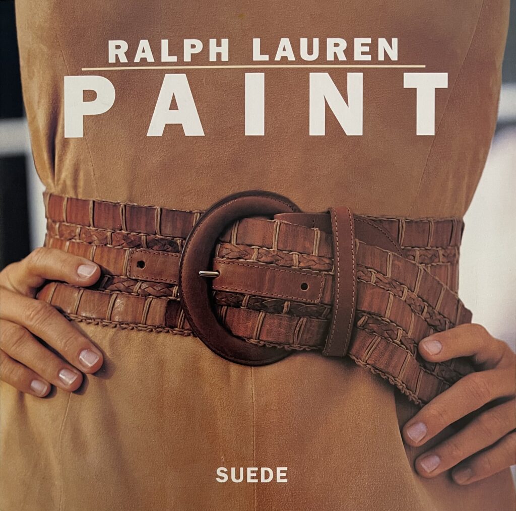 1995 Ralph Lauren Suede Color Chart Cover. Ralph Lauren Suede Color Chart Front Cover.