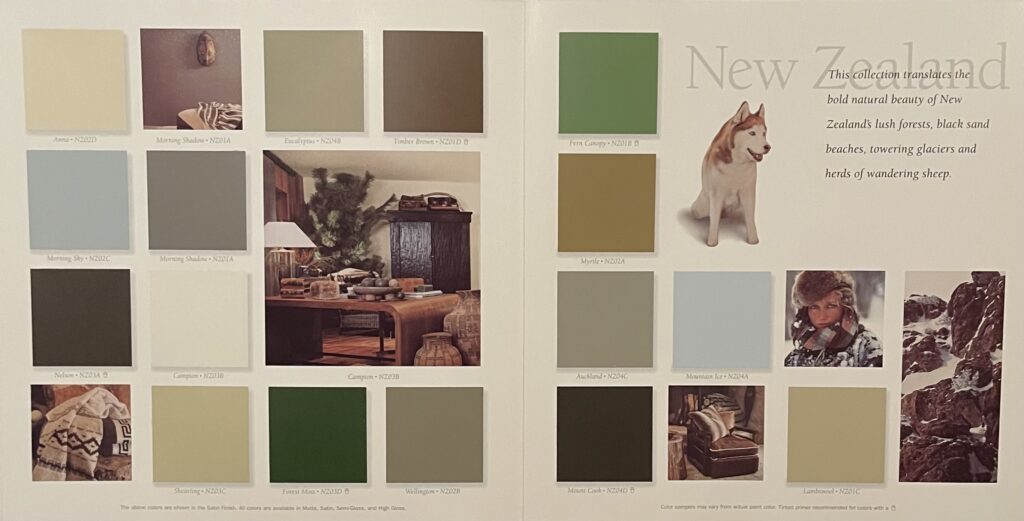 1997 Ralph Lauren New Zealand Color Collection. Ralph Lauren New Zealand Color Collection.