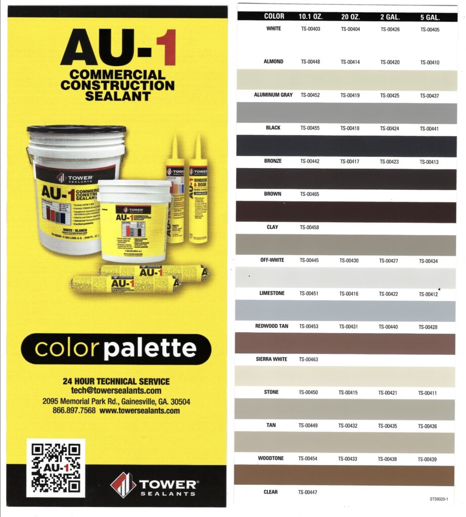 Tower Sealants AU-1 Colored Caulk.