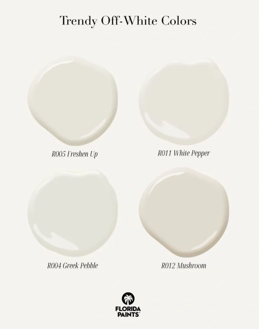 Decorating with Trendy Off-Whites