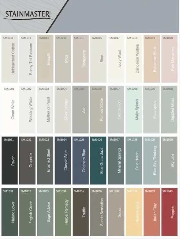 Lowe's STAINMASTER Color Inspiration 2025 Color of the Year and Complete Color Collection