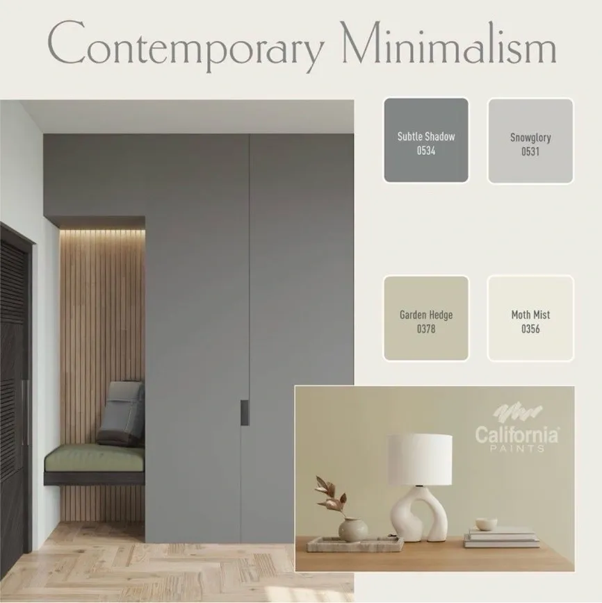 Contemporary Minimalism Colors.