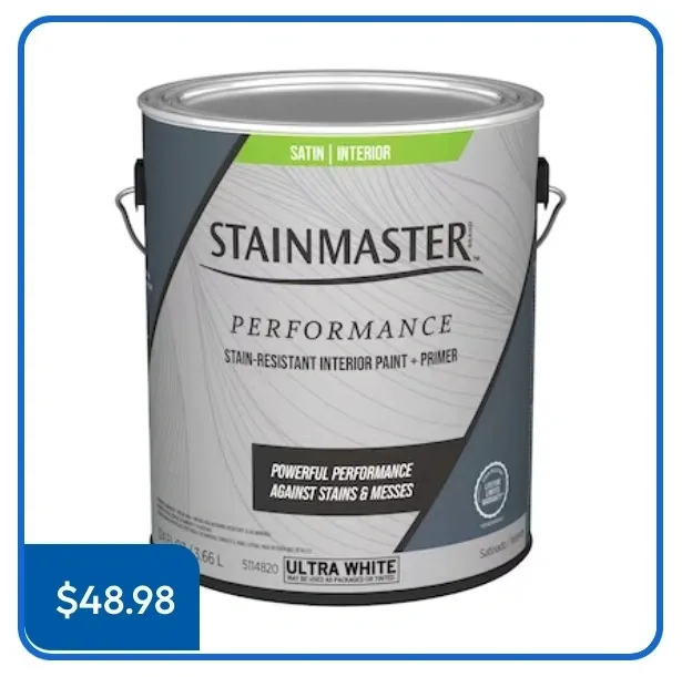 Stainmaster Satin Interior Finish.
