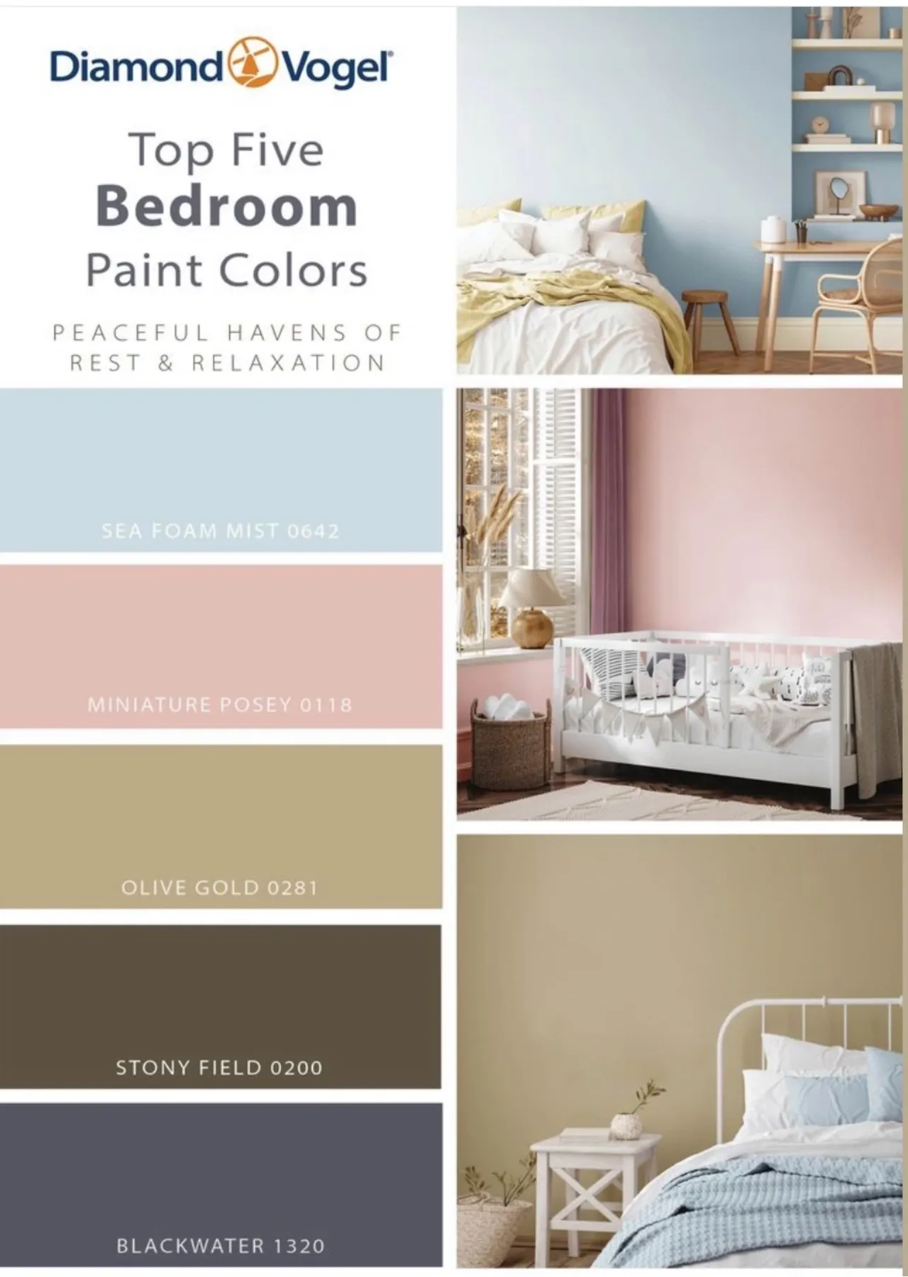 Five Best Bedroom Paint Colors.