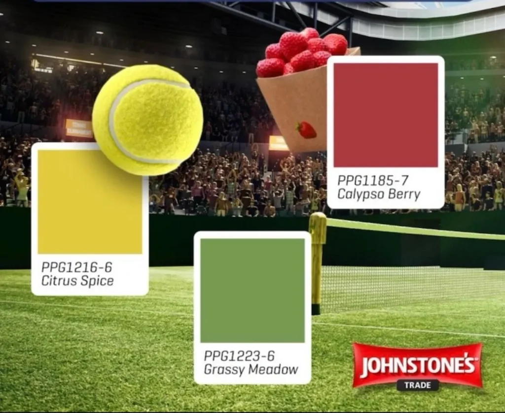 PPG Wimbledon Inspired Paint Colors.