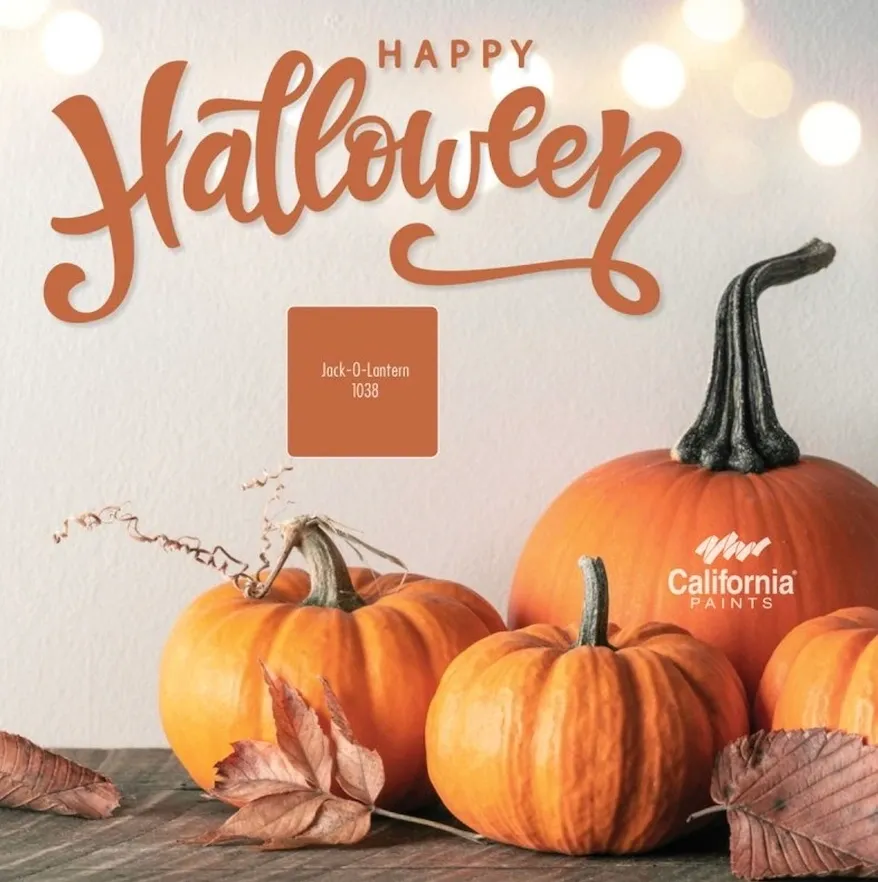 Halloween Jack-O-Lantern Paint Color.