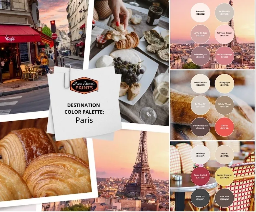 Paris Travel Inspired Color Palette.