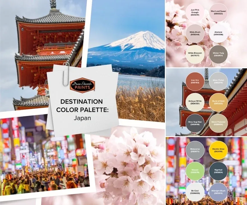 Japan Inspired Paint Colors.