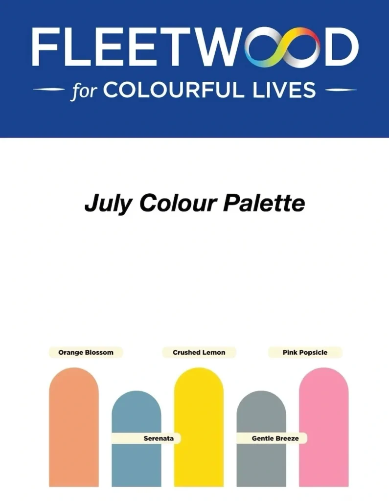 July Inspired Paint Colors.