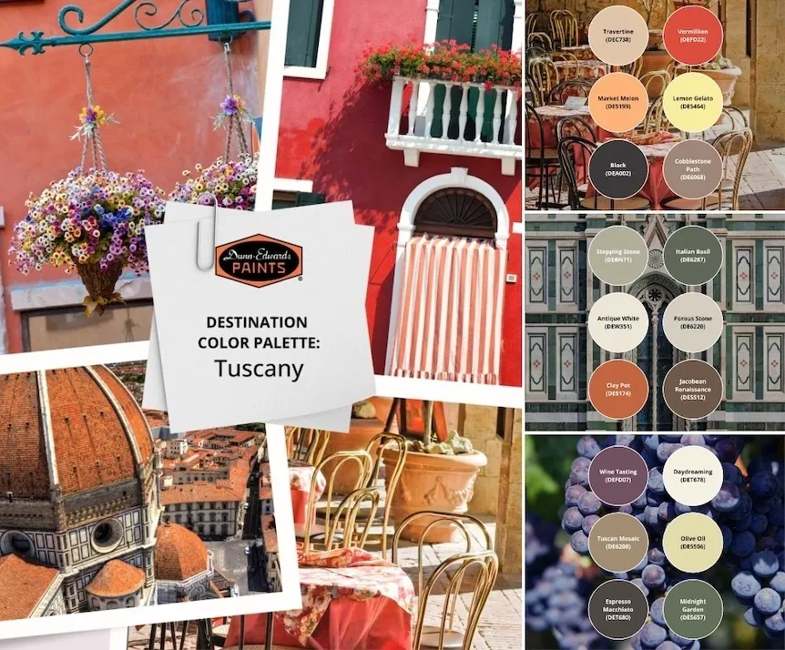 Tuscany Inspired Color Schemes.