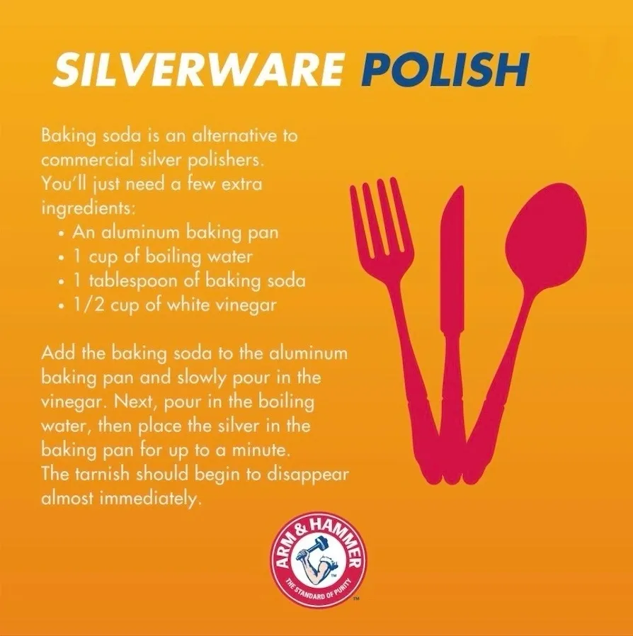 Arm & Hammer Silverware Polish.