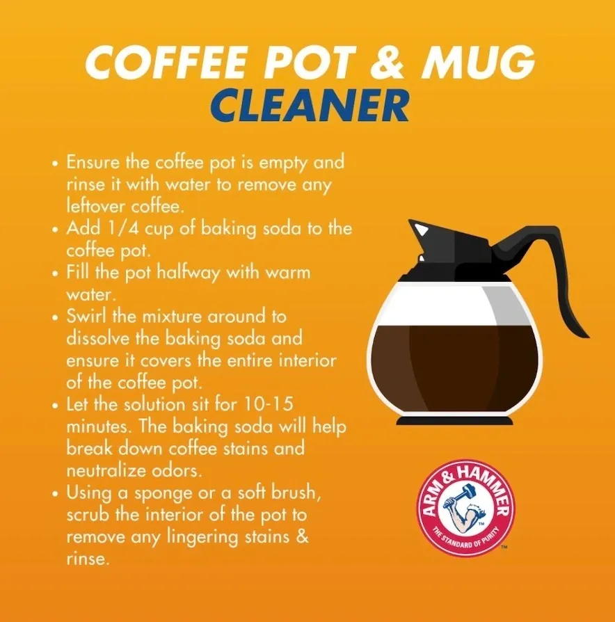 Arm & Hammer Coffee Pot Cleaner.