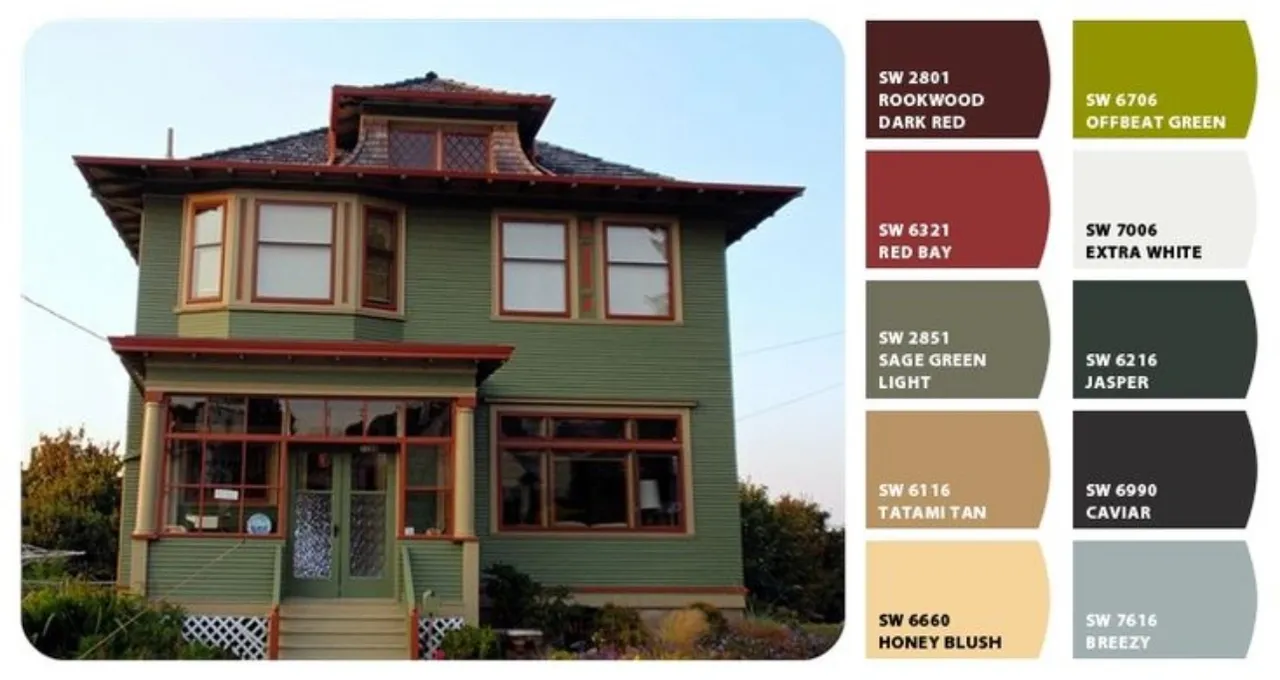 Local Historic Districts (HPOZ's) Vintage House Paint Colors