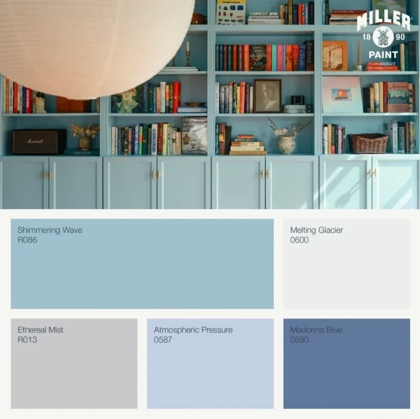 Icy Blue Paint Colors. 