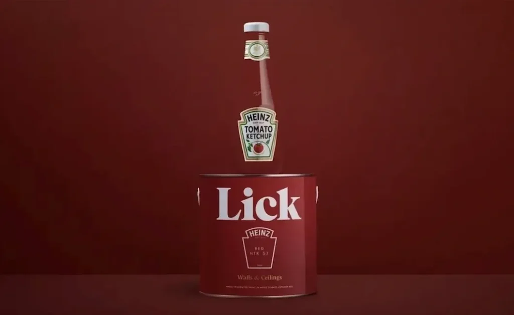 Lick Heinz 57 Ketchup Paint Color.