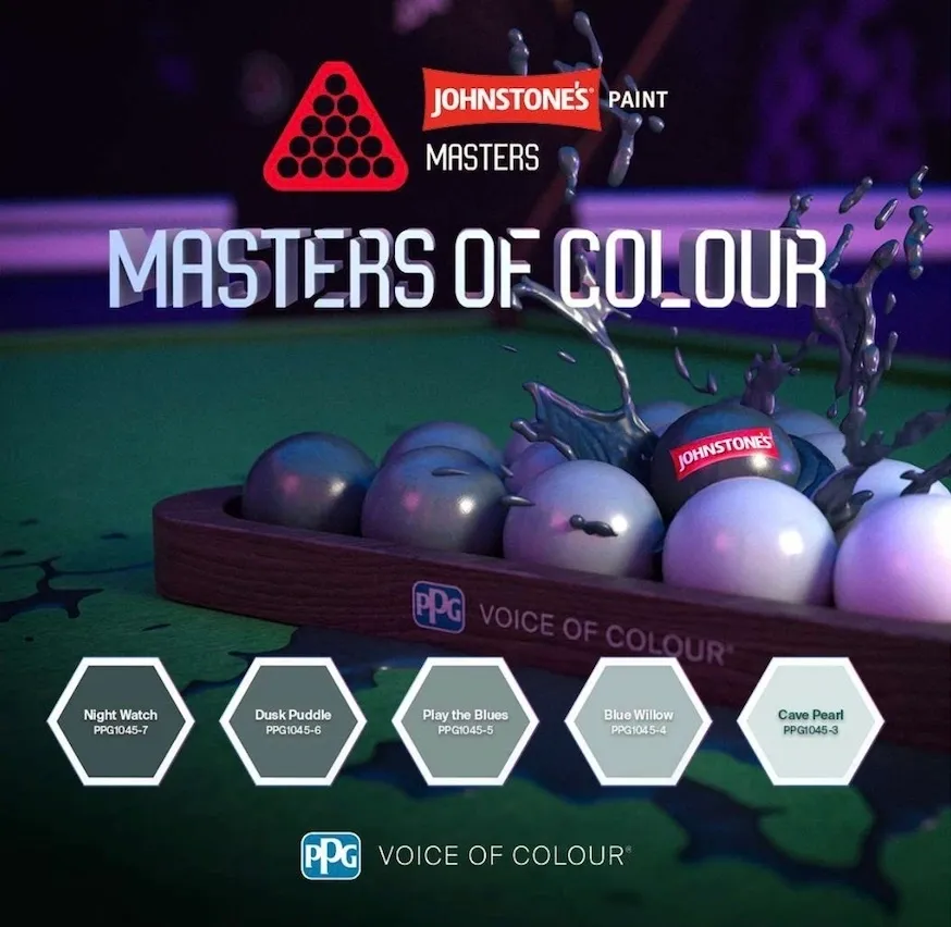 PPG Snooker Inspired Green Paint Colors.