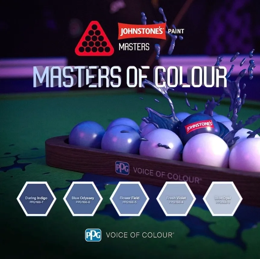 PPG Snooker Inspired Purple Paint Colors.