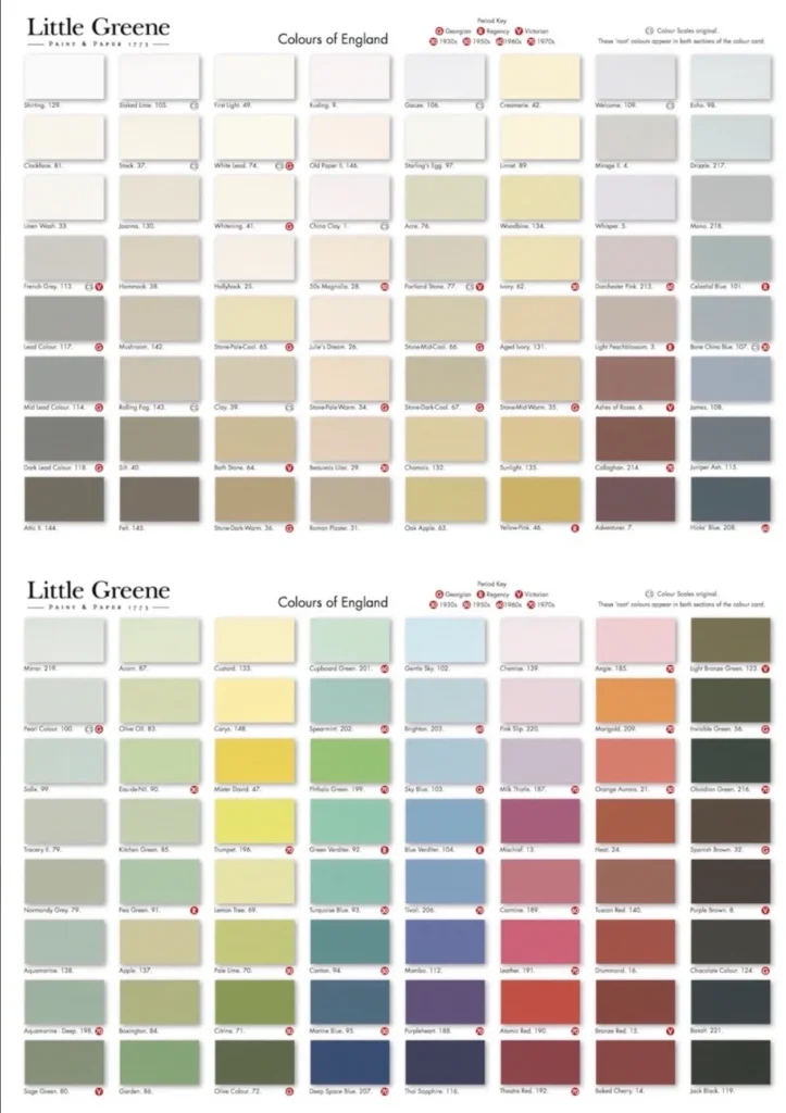 Little Greene Colors of England Collection