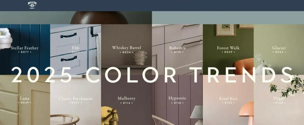 Miller Paint 2025 Color Trends.