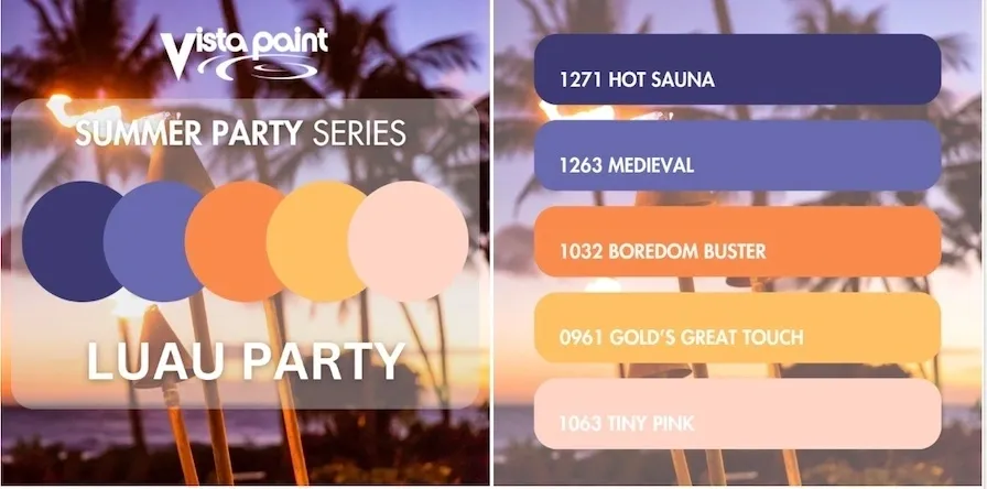 Luau Inspired Paint Colors.